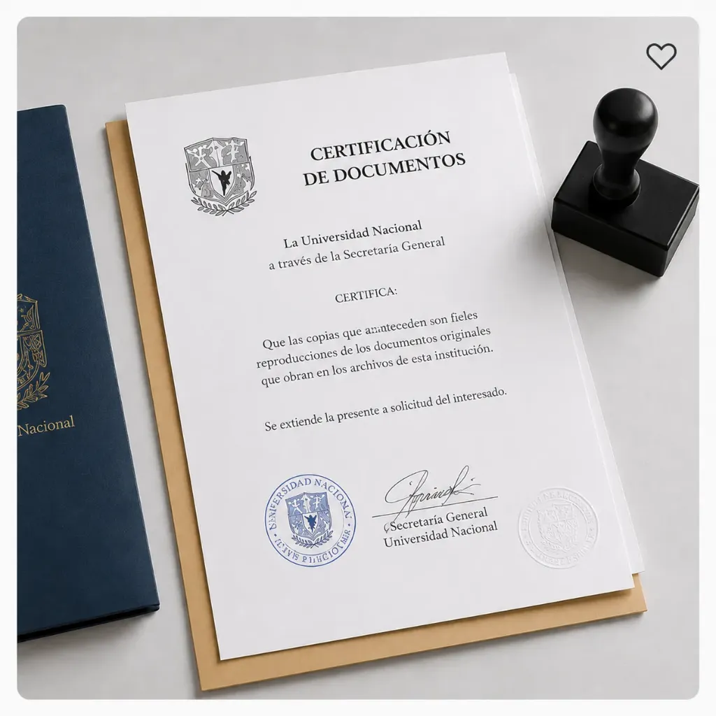 Derecho de Certificación De Documentos